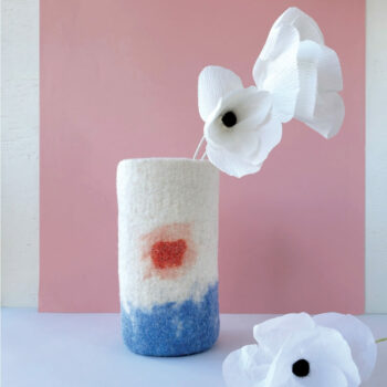 Vase Soleil rouge