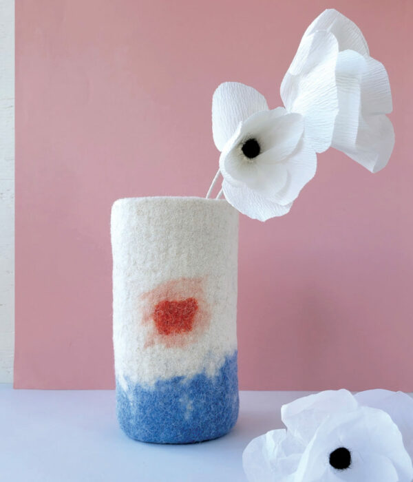 Vase Soleil rouge