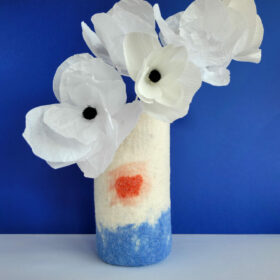 Vase Soleil rouge