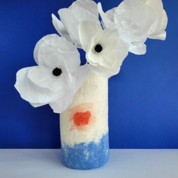 Vase Soleil rouge