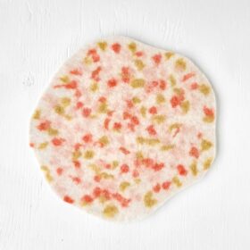 Confettis rose- dessous de plat