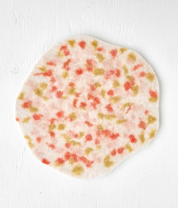 Confettis rose- dessous de plat