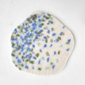 Confettis bleu - dessous de plat