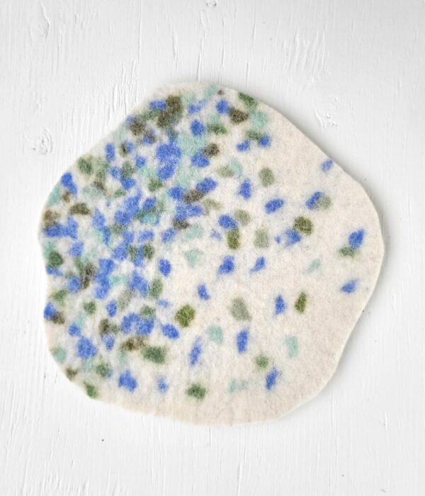 Confettis bleu - dessous de plat