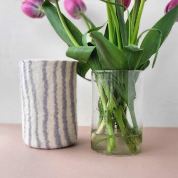 Vases à rayures