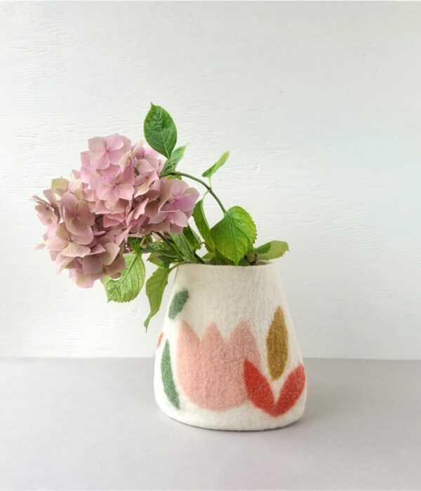 Vase Tulipe rose